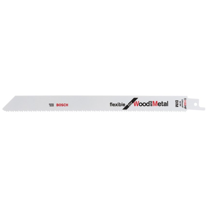 S1122HF Flexible Reciprocating Saw Blades for Wood & Metal 225mm (5 Pack)
