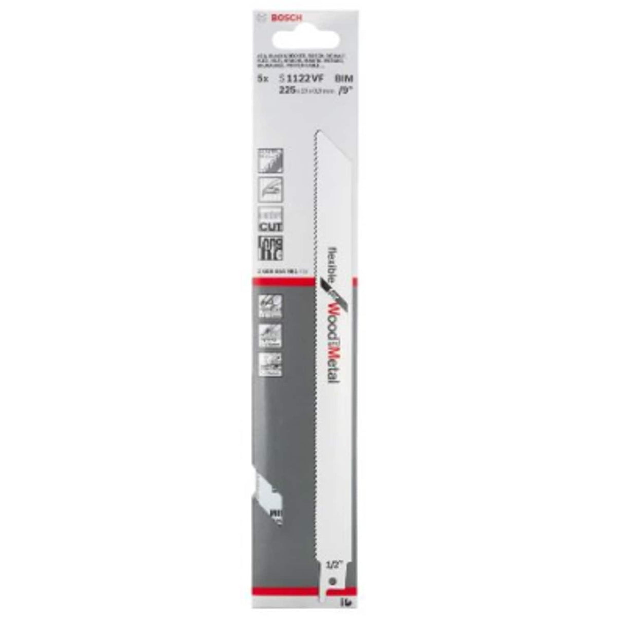 S1122VF Sabre Saw Blades Flexible for Wood and Metal