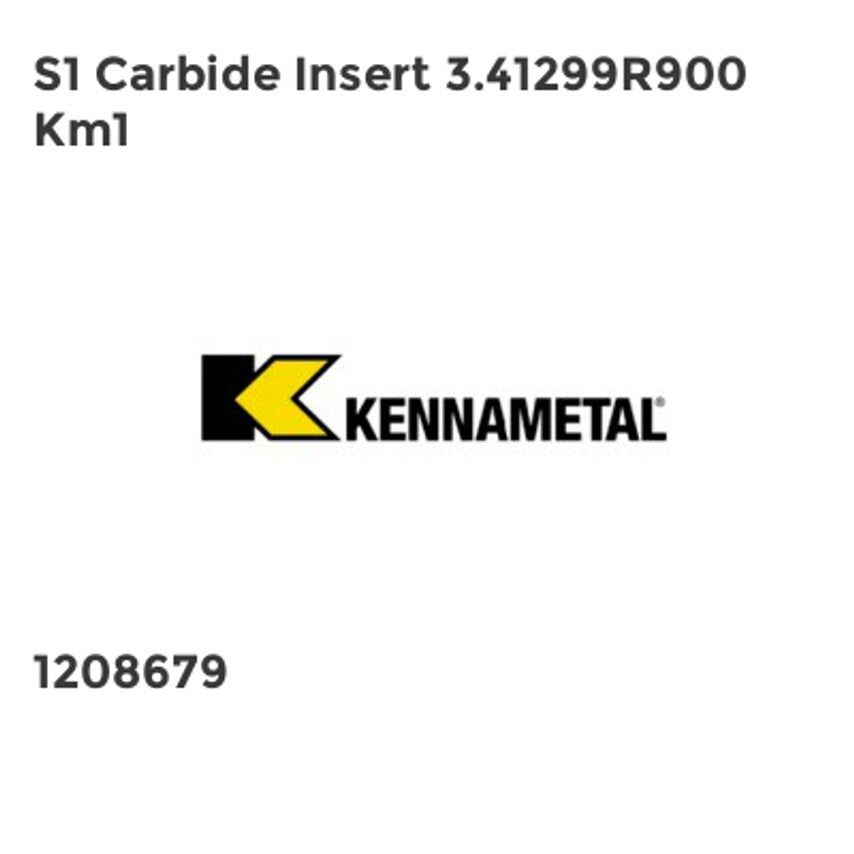 S1 Carbide Insert 3.41299R900 Km1