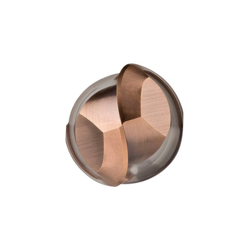 S231 3.00X6MM Carbide 2 Flute Long Series Ball Nosed Slot Drill - TiSiN Coated