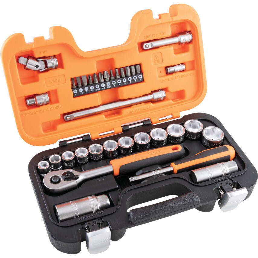 S330 1/4" & 3/8" Drive Socket Set