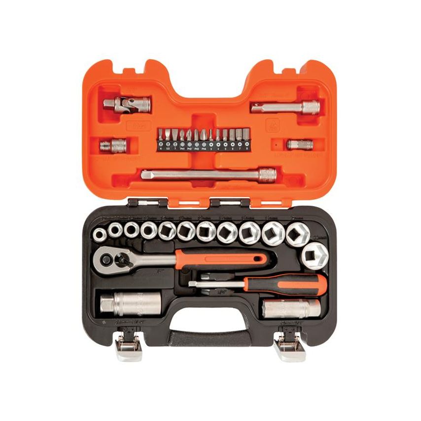 S330 3/8in Drive Socket Set, 34 Piece BAHS330