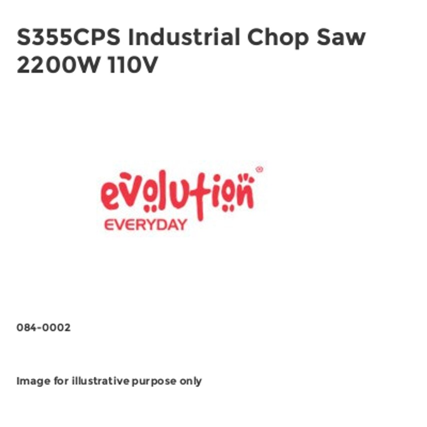S355CPS Industrial Chop Saw 2200W 110V EVLS355CPSL