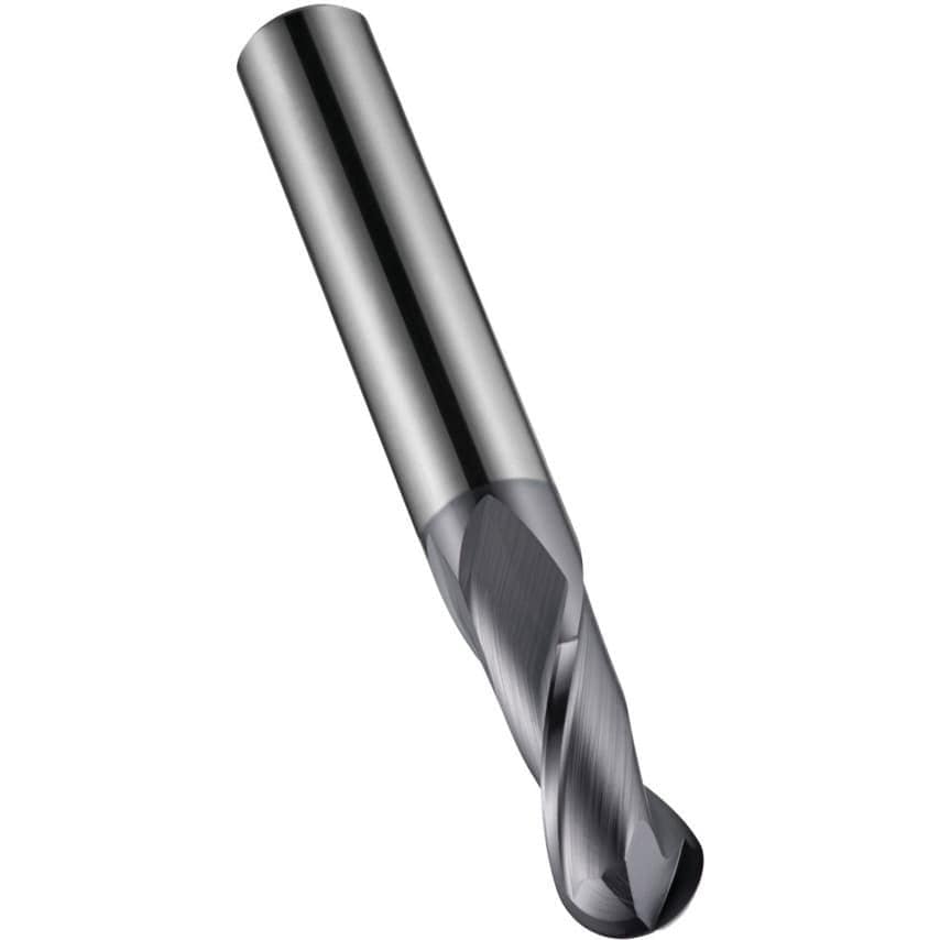 S501 7.00MM Carbide 2 Flute Ball Nosed Short Series Slot Drill - X-Ceed Coated