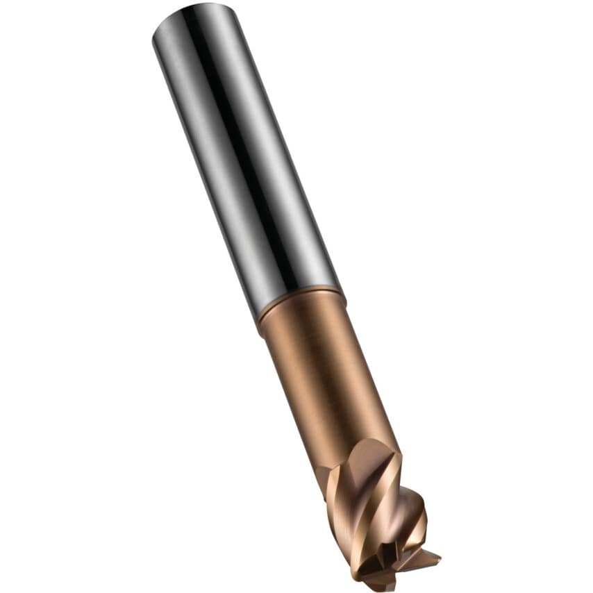 S521 12.00x2.00mm Carbide 4 Flute Extra Short Corner Radius End Mill - TiSiN Coated