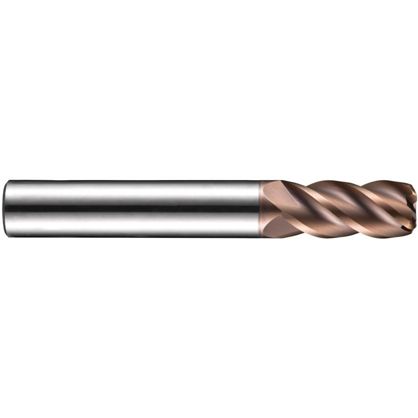 S523 10.00MM X 0.5MMR 4FL Carbide End Mill TiSiN