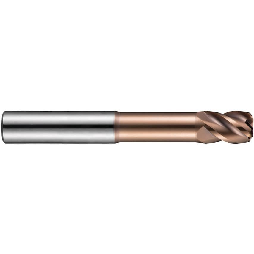 S524 10.00X1.00MM Carbide 4 Flute Extra Short Corner Radius End Mill - TiSiN Coated