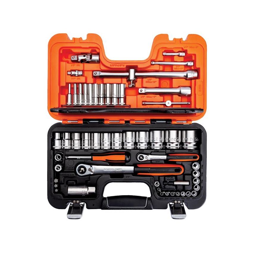 S560 1/4 & 1/2in Drive Socket Set, 56 Piece BAHS560
