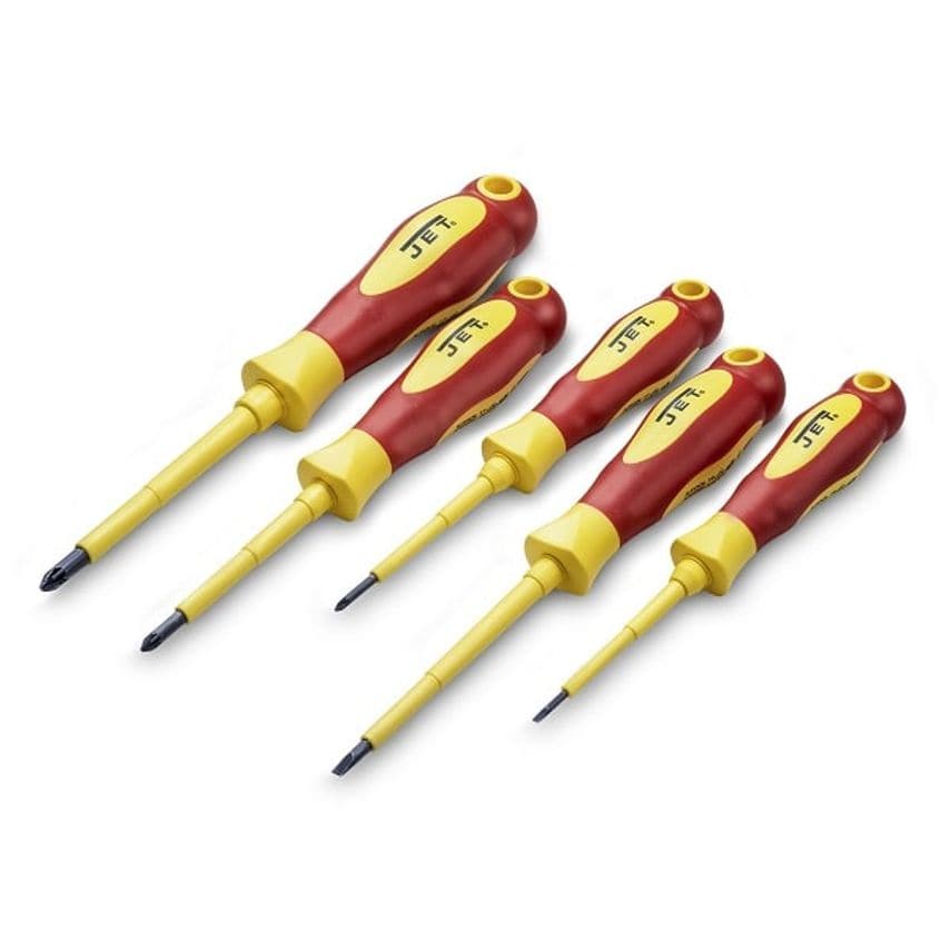 S5-SL-PZ-VDE JET TOOLS Precision Screwdriver Set VDE, 5 Pieces