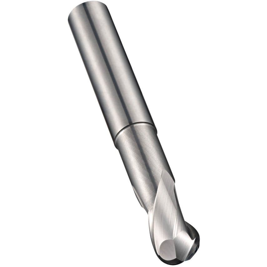 S629 12.00MM Carbide 2 Flute Short Series Ball Nosed Slot Drill