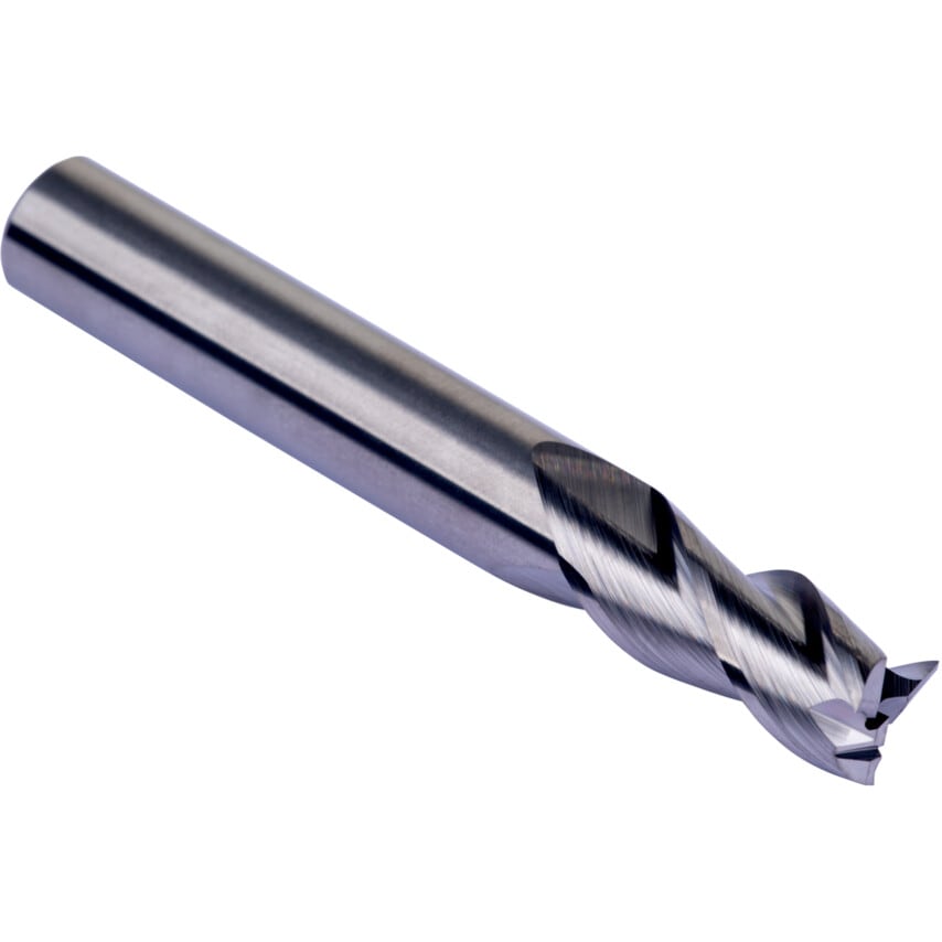S650 2.50mm Carbide STD 3FL End Mill Unequal Pitch - Aluminium