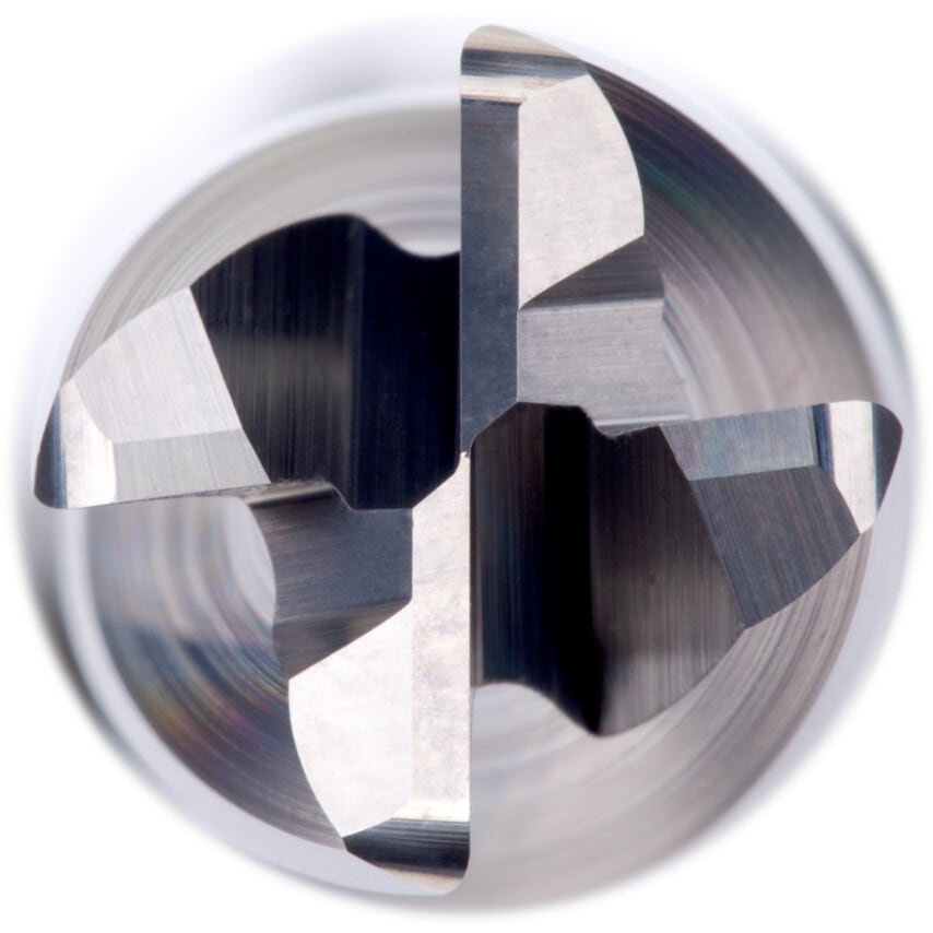 S662 12.00mm 1.0mm Corner Rad Carbide 4FL End Mill Uneq Pitch - Ali