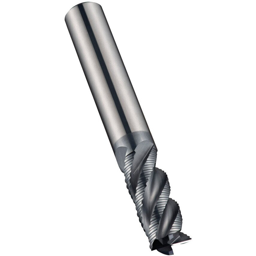S765 8mm Carbide Alcrn 4FL Short Roughing End Mill