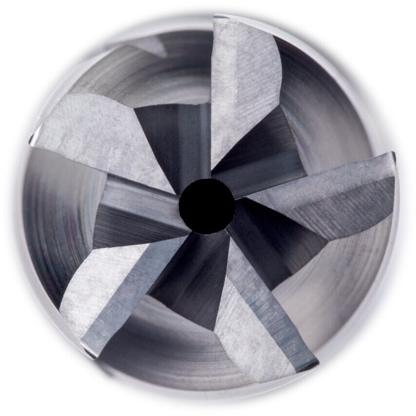 S771HB 12.00mm Carbide AlCrN 5FL Mill Uneq Helix, Chip Div, Thr Cool