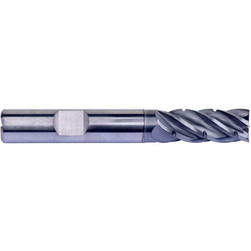S771HB 12.00mm Carbide AlCrN 5FL Mill Uneq Helix, Chip Div, Thr Cool
