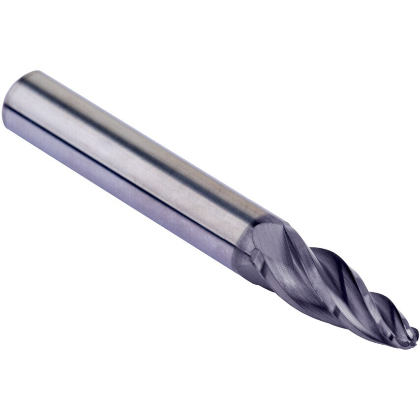 S791 10.00mm Carbide AlCrN Barrel - Shape End Mill - Tangential Rad