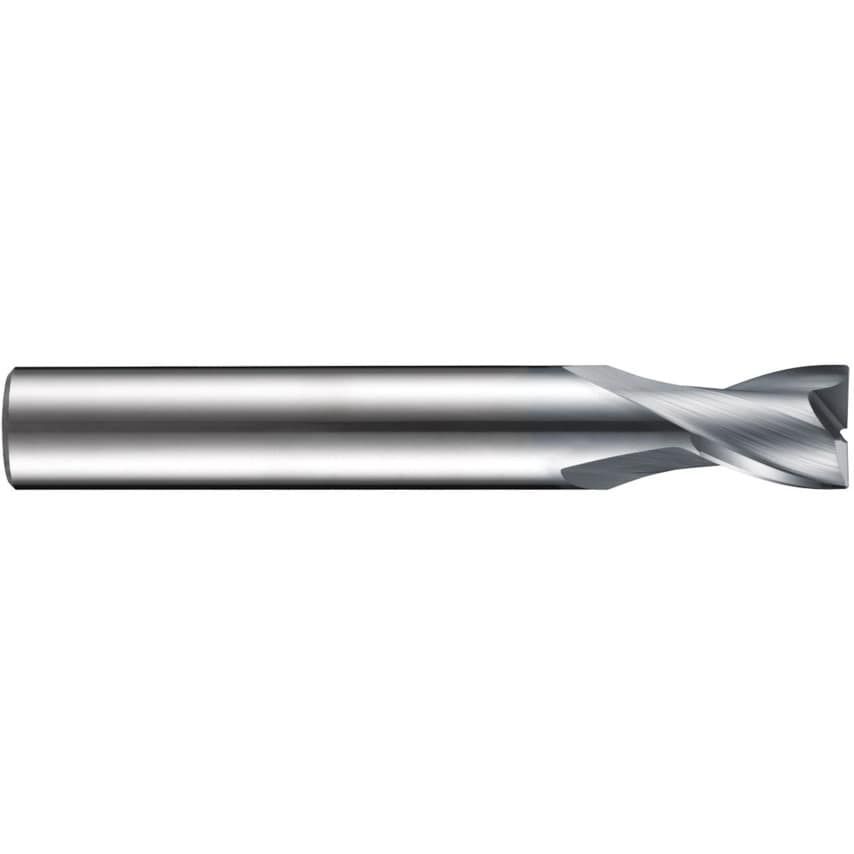 S802HA 8.00MM Carbide 2 Flute Extra Short Slot Drill - Alcrona Coated DIN 6527K