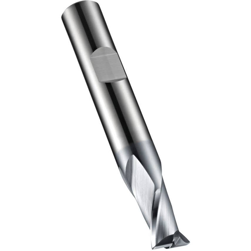 S802HB 2.00MM Carbide 2 Flute Extra Short Slot Drill - Alcrona Coated DIN 6527K