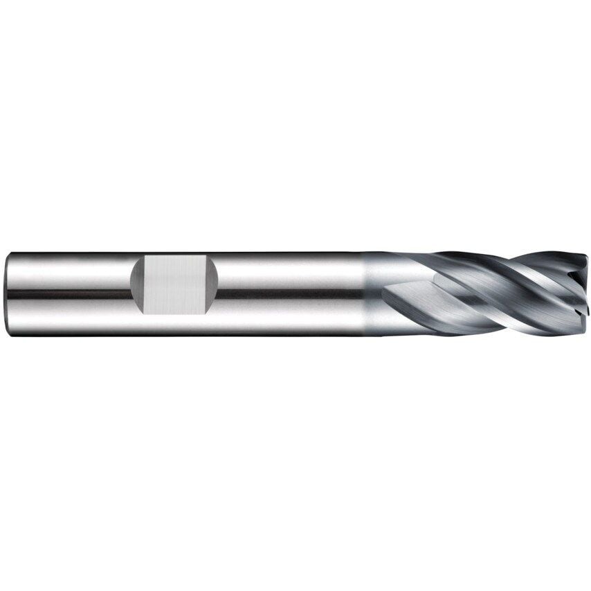 S804HB 8MM Carbide Alcrona 4FL End Mill Extra Short DIN 6527K