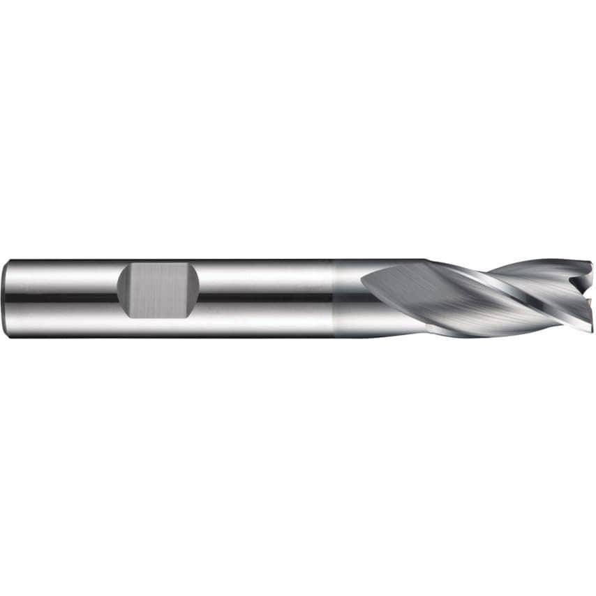 S813HB 18.00MM Carbide 3 Flute Weldon Flat Short Series Slot Drill - Alcrona Coated DIN 6527L