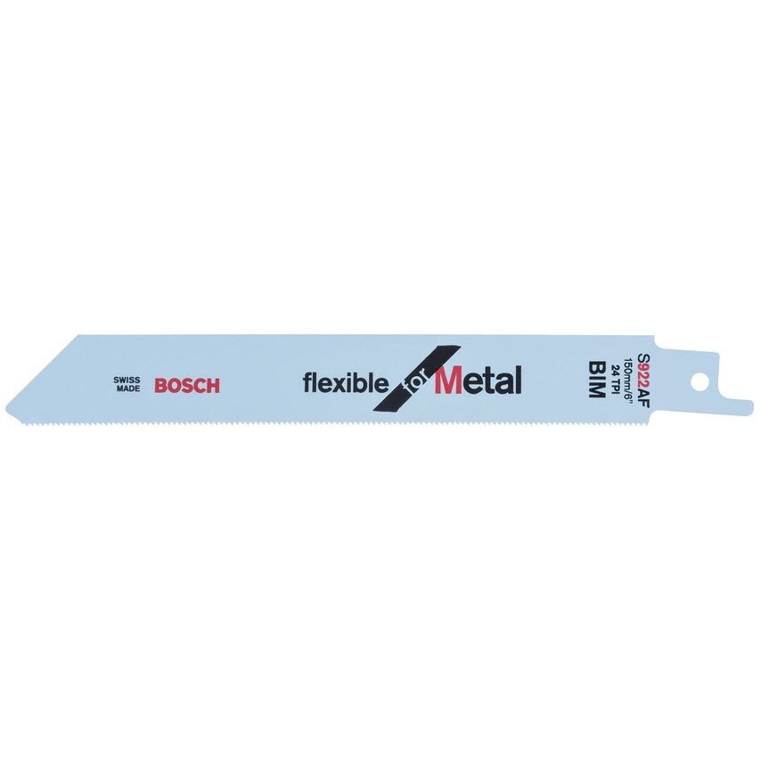 S922AF Thin Metal Cutting Reciprocating Saw Blade 150mm, Pack of 5