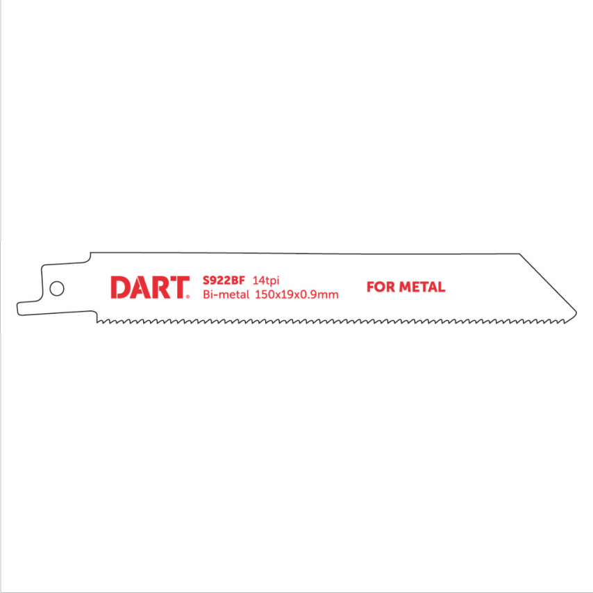 S922BF Metal Cutting Reciprocating Blade, Pack of 5