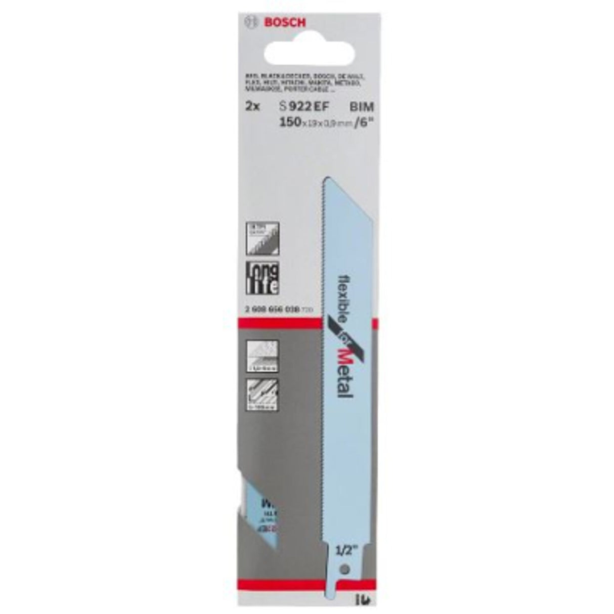 S922EF Sabre Saw Blades Flexible for Metal
