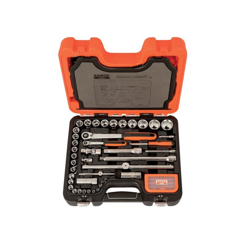 S95 1/4in & 1/2in Drive Socket & Mech Set, 95 Piece BAHS95
