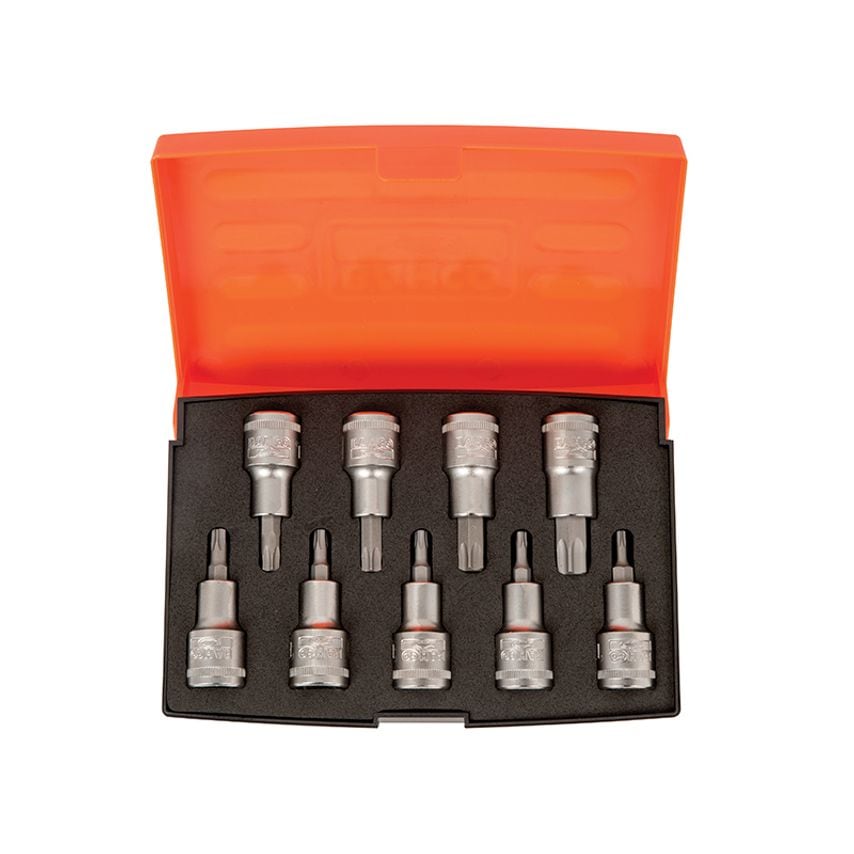S9TORX 1/2in Drive Socket Set, 9 Piece BAHS9TORX