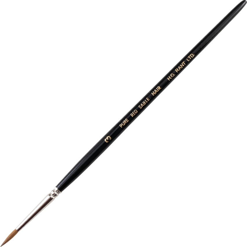 SA44, Point Artist Brush, Sable Hair Bristle, No.3