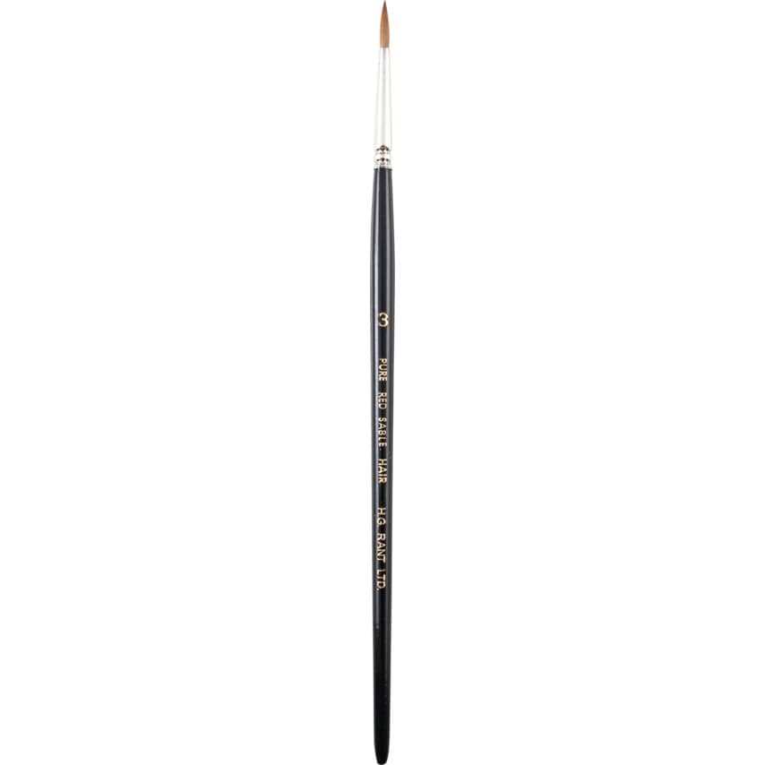 SA44, Point Artist Brush, Sable Hair Bristle, No.3