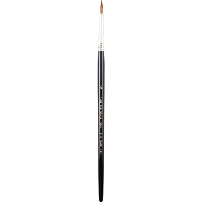 SA44, Point Artist Brush, Sable Hair Bristle, No.4
