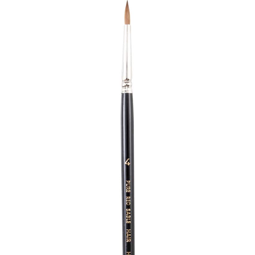 SA44, Point Artist Brush, Sable Hair Bristle, No.4