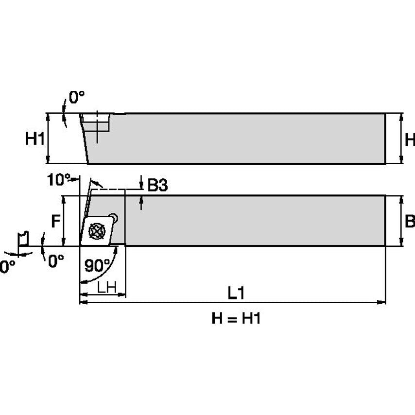 SCACR062D S Clamping Holder W0.38 L6.00