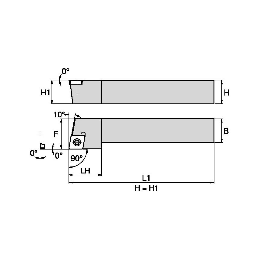 SCGCR1212N09 S Clamping Holder W12, 0MM L160