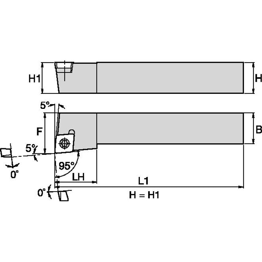 SCLCL102 S Clamping Holder W0.63 L4.00