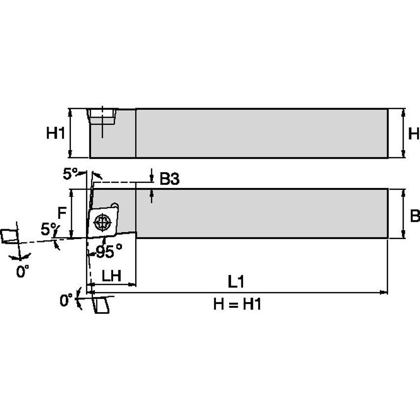 SCLCRF103B S Clamping Holder W0.63 L4.50