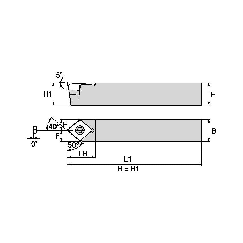 SCMPN083V S Clamping Holder W0.50 L3.50