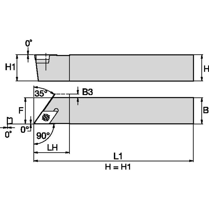 SDACR082D S Clamping Holder W0.50 L6.00