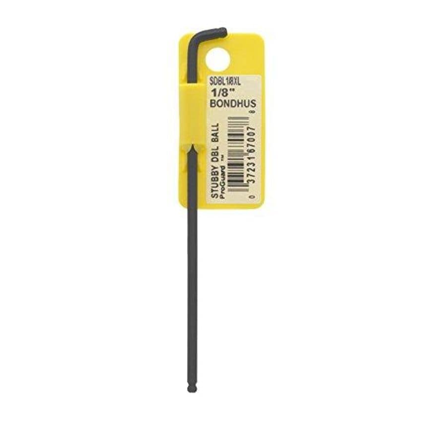 SDBL1/8" Stubby Double Ballend Hex Key, 1/8", 67007