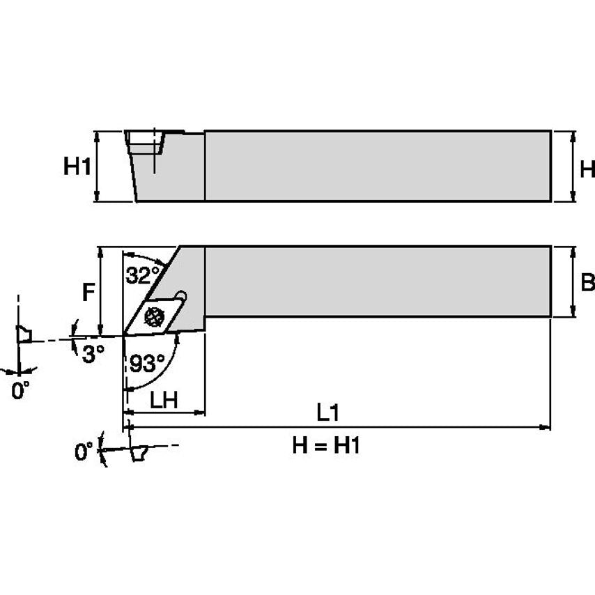 SDJCL082 S Clamping Holder W0.50 L3.50