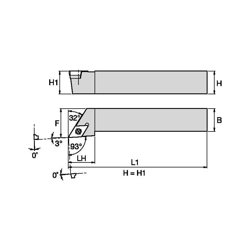 SDJCL163 S Clamping Holder W1.00 L6.00