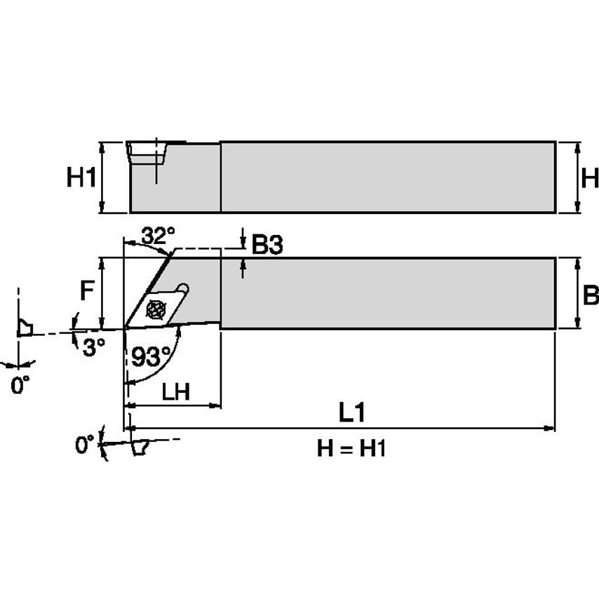 SDJCLF103B S Clamping Holder W0.63 L4.50