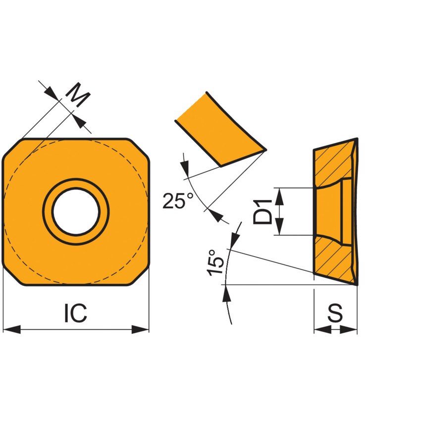 SDMT 13T3AFSN-R M8310 SD13 45 Face Mill Insert
