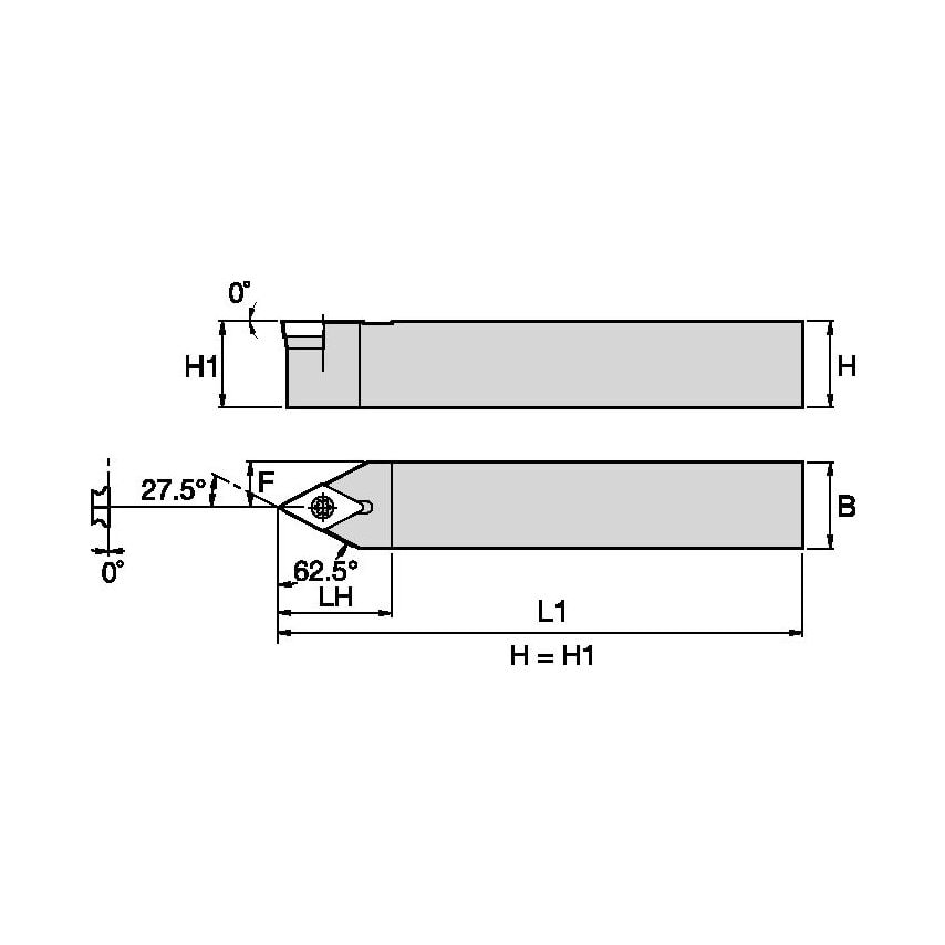 SDPCN083D S Clamping Holder W0.50 L6.00