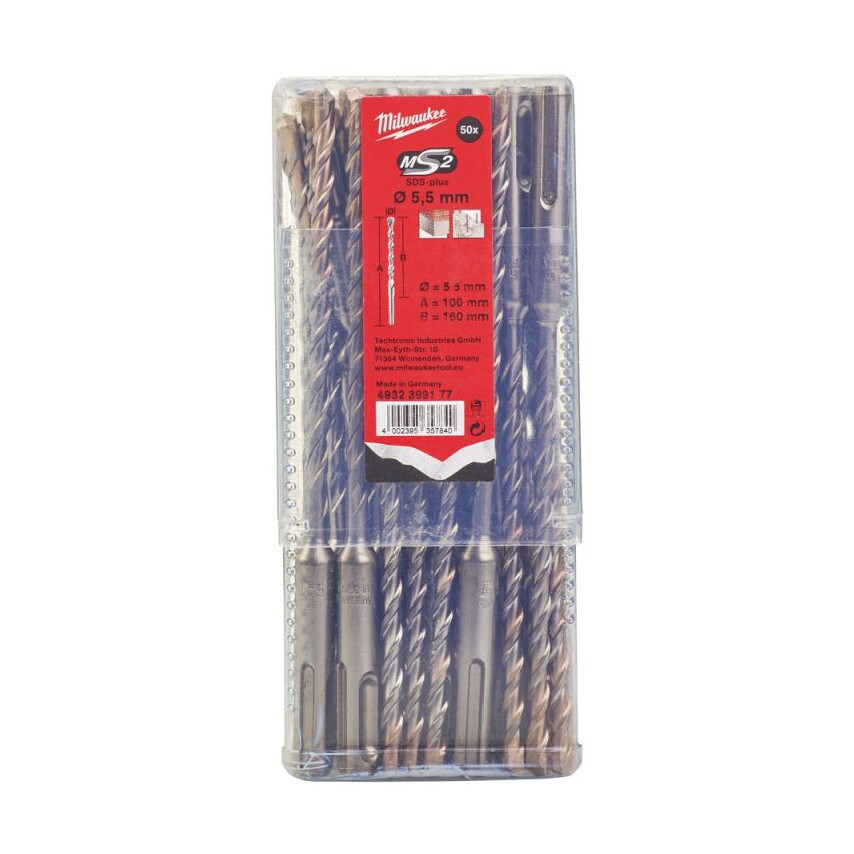SDS+ M2 Drill 5.5x160mm (PK-50)