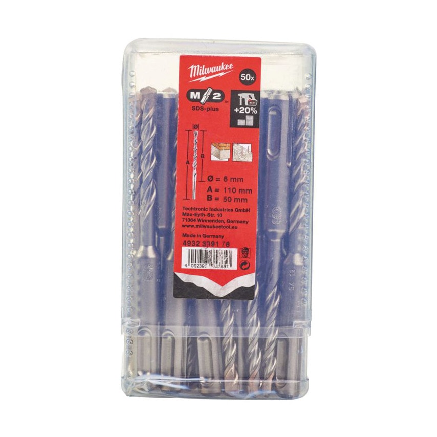 SDS+ M2 Drill 6x110mm (PK-50)