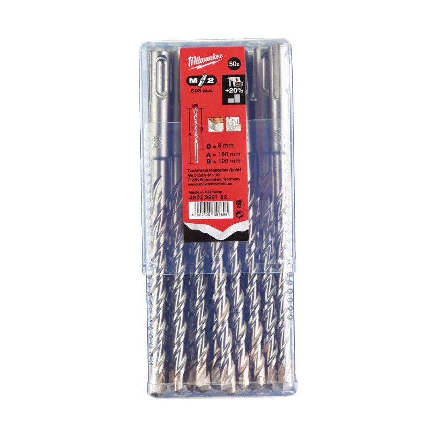 SDS+ M2 Drill 8x160mm (PK-50)