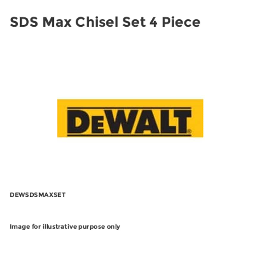 SDS Max Chisel Set 4 Piece