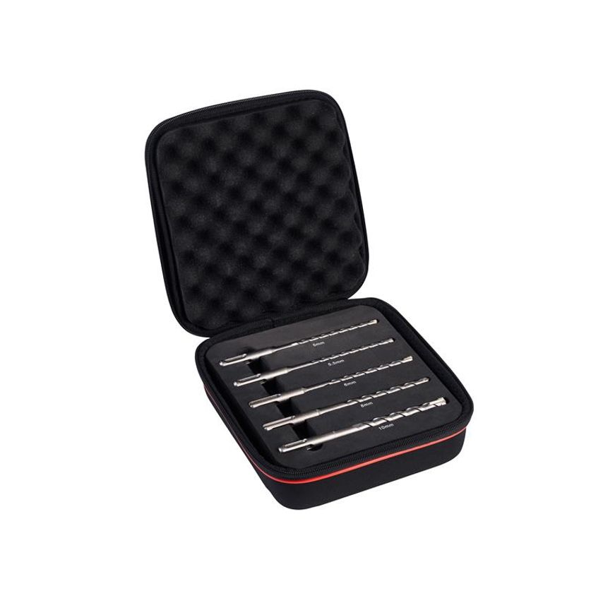 SDS Plus 4 Point Drill Bit Set, 5 Piece